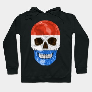 Netherlands Flag Skull - Gift for Dutch With Roots From Netherlands Hoodie